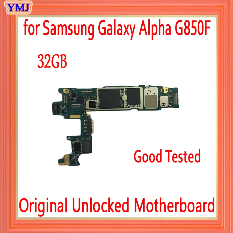 100% оригинальная разблокированная материнская плата для Samsung Galaxy Alpha G850F 32 ГБ с