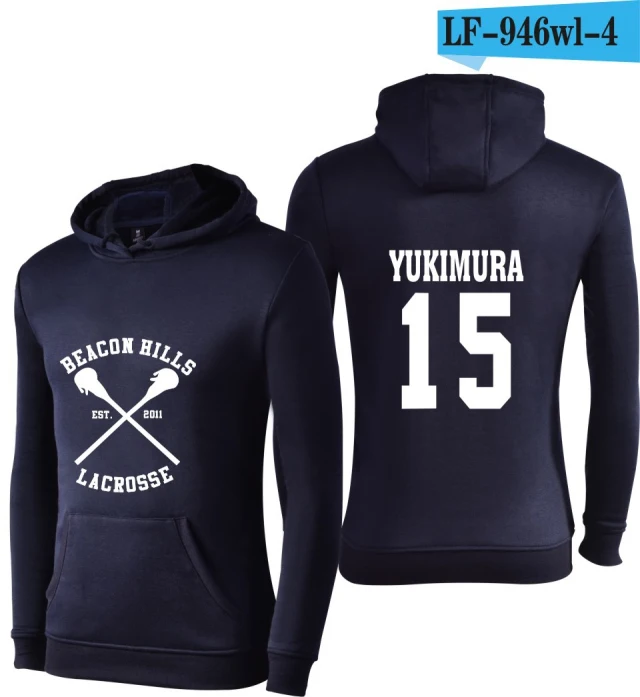 navy blue Подростковый волк Stiles Stilinski 24 толстовки Dunbar McCall moletom толстовка с капюшоном размера плюс harajuku мужская куртка одежда - Цвет: navy blue