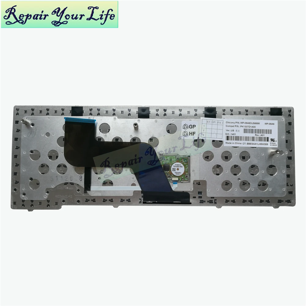 Клавиатура для ноутбука hp Elitebook 8440P 8440W 8440 американская английская версия черная