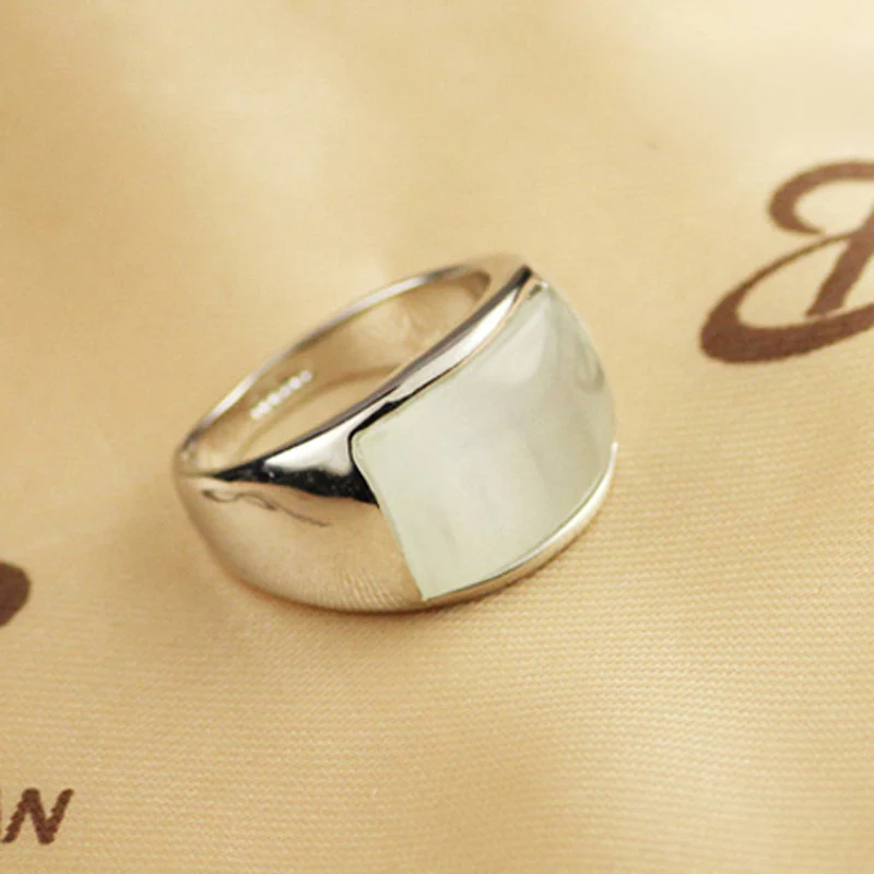 Ociki Rose Gold / Silver Color Opal Crystal Ring Jewelry Rings for Women Girls Gift Drop Shipping Fashion Wholesale | Украшения и