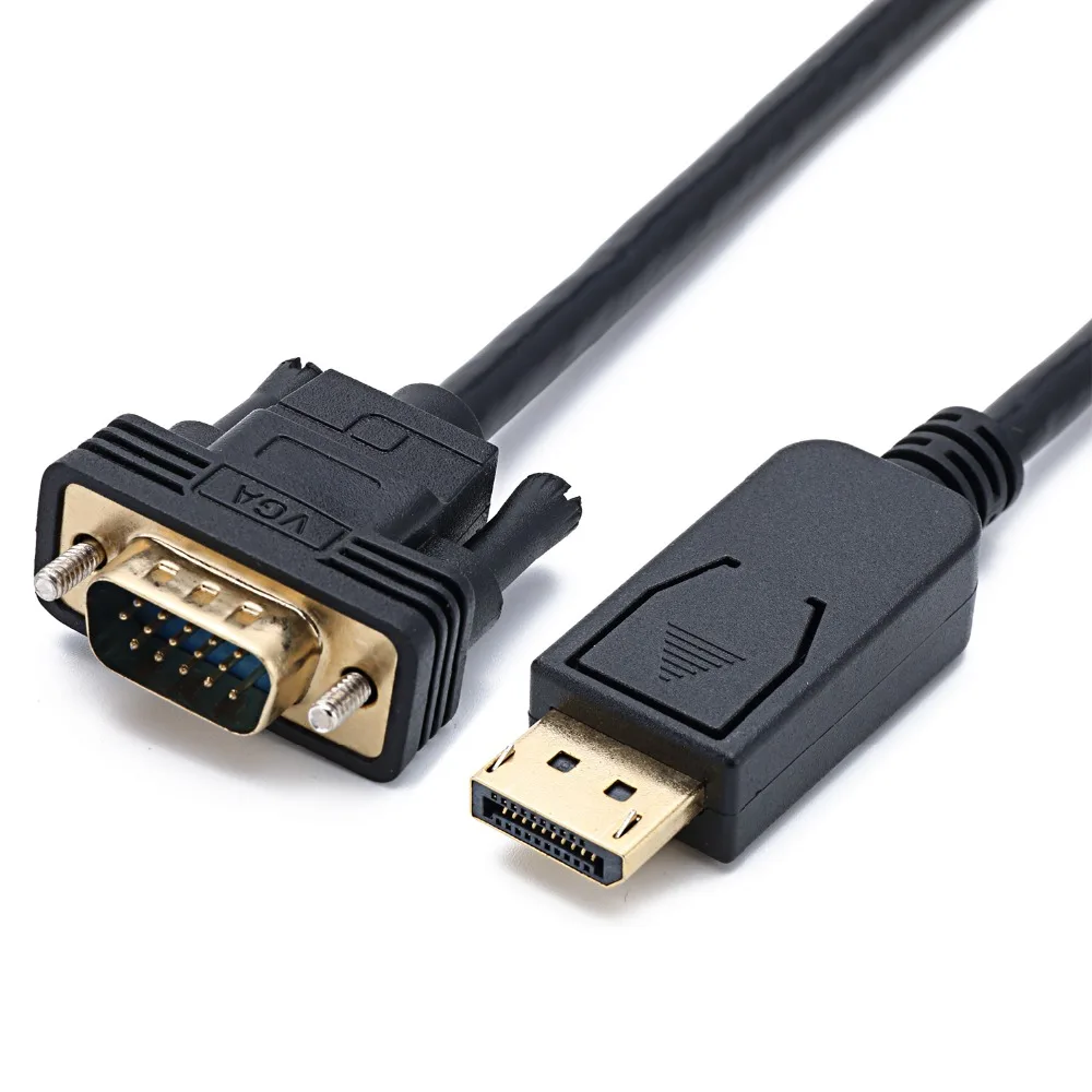 DisplayPort DP папа VGA адаптер кабель Eyefinity ATI для ЖК экрана Видео 1 8 м|vga male|to vgadp displayport |