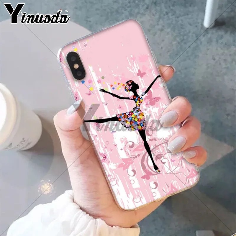 11pro MAX бабочка танцующая девушка эффект мягкий ТПУ чехол для телефона Apple iPhone 8 7 6 6S