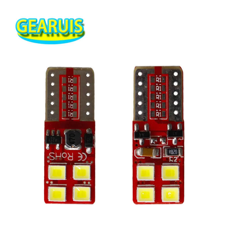 4 шт. T10 Canbus 2835 0 18 Ампер без ошибок 8 SMD LED полярности 194 168 автомобильные номерные