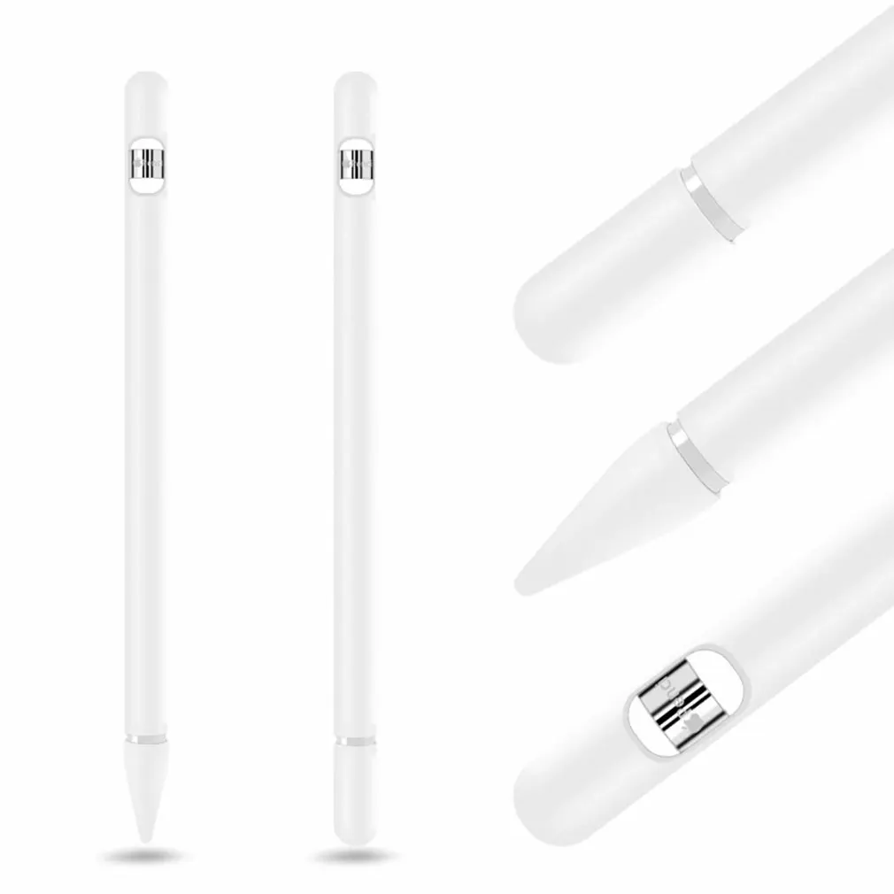 Цветной мягкий силиконовый совместимый для Apple Pencil чехол совместимый для iPad Tablet стилус защитный чехол