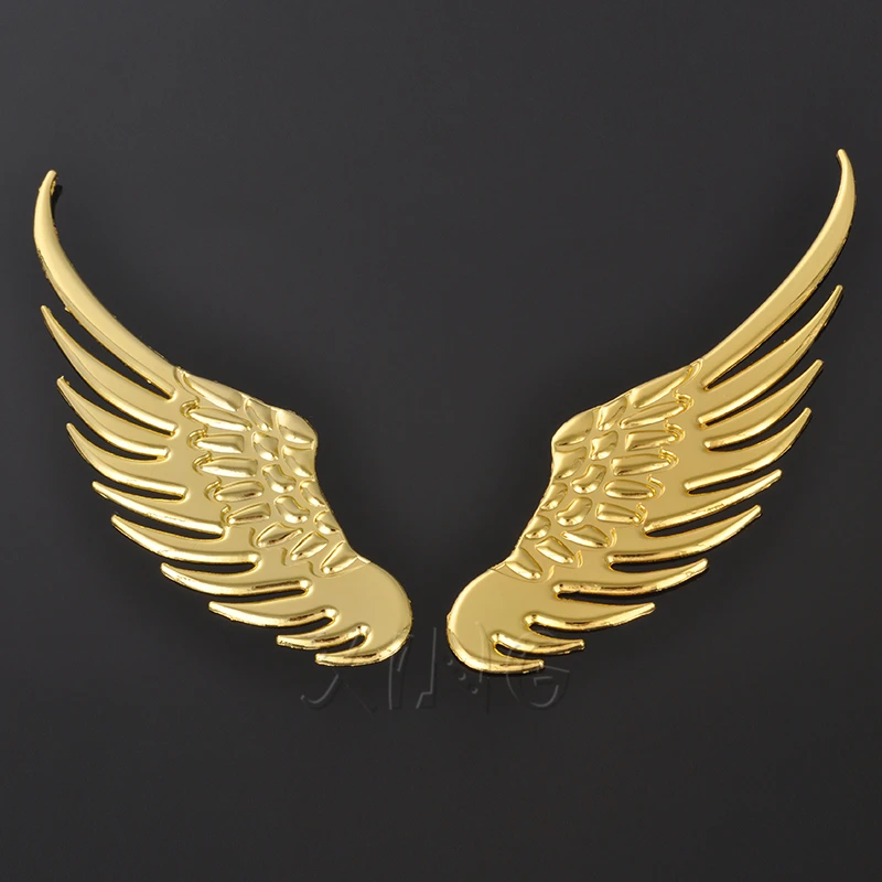 1 пара 3D металлических наклеек на автомобиль значок Wings Эмблема для BMW Audi Ford Volkswagen