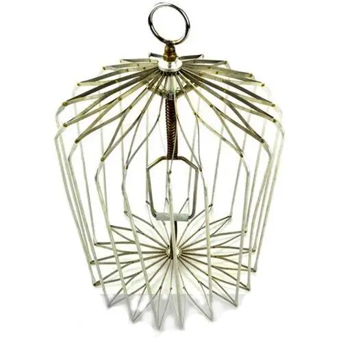 Появляющаяся серебряная клетка для птиц размером M волшебный трюк реквизит