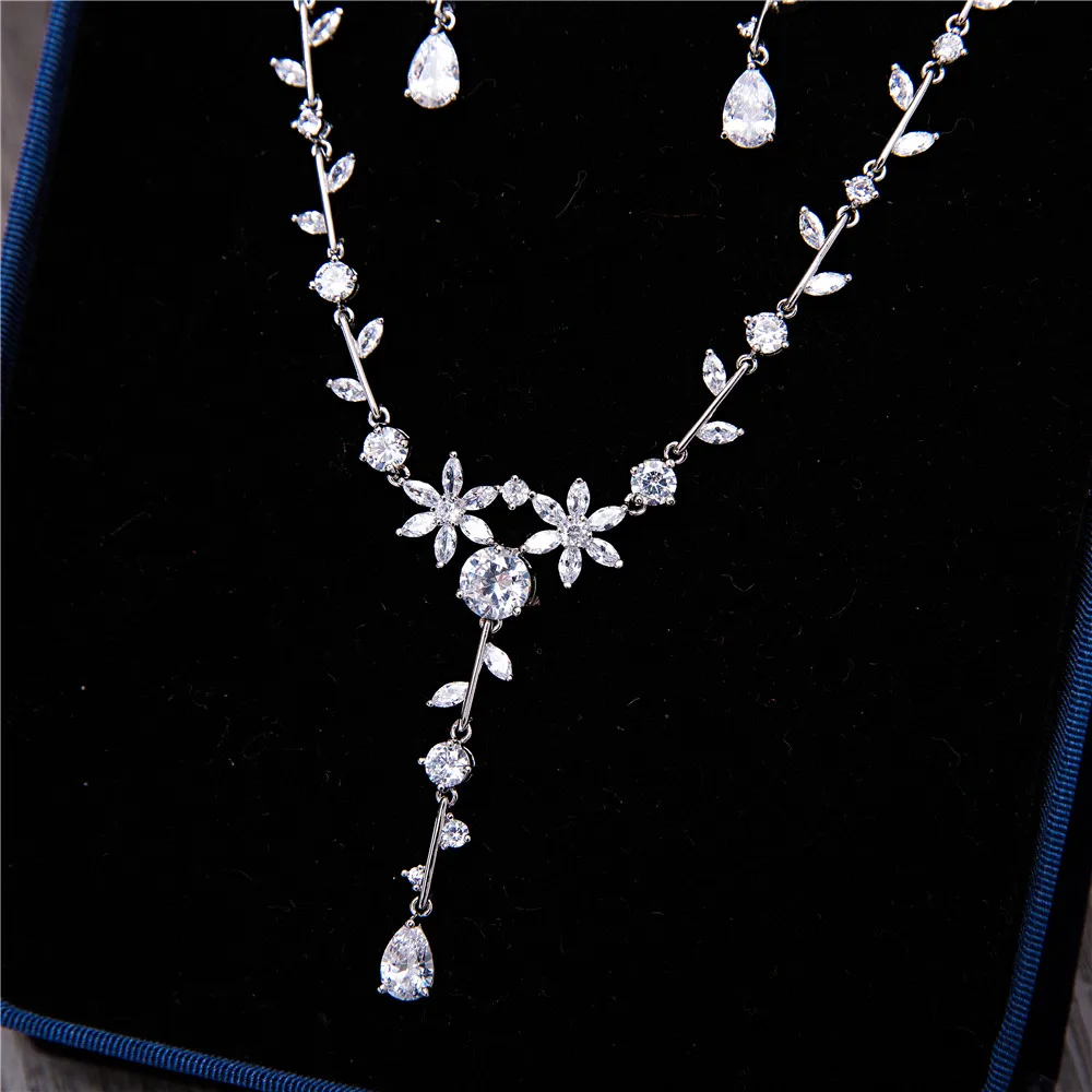 Новые Элегантные Женские Подарочные ювелирные наборы для вечеринок прозрачные