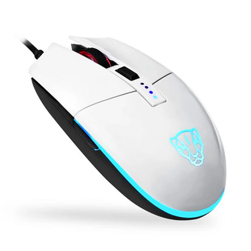 Motospeed V50 компьютерная Проводная игровая мышь 4000 Точек на дюйм 6 кнопок RGB