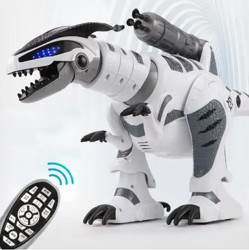 Ходящий динозавр робот мир Юрского периода игрушки RC электрический танцевальная