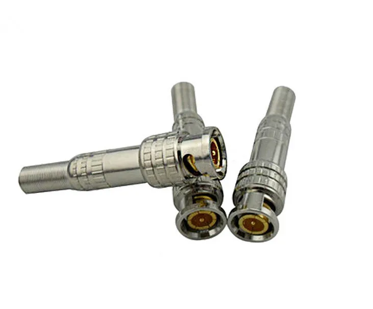 10 шт. BNC Q9 штекер для RG59 коаксиальный кабель CCTV медный Бесконтактный разъем|plug
