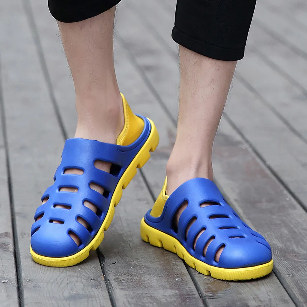 SAGACE/очаровательные новые модные шлепанцы с дырками на лето 2019 Нескользящие