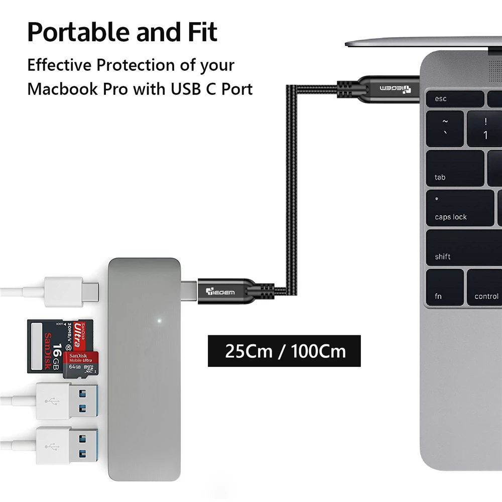 TIEGEM USB 3,1 GEN 2 type C кабель-удлинитель высокая скорость супер быстрый 10 Гбит/с для nintendo Switch, MacBook Pro папа-мама 3A