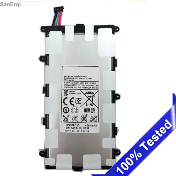 SP4960C3B батарея для samsung Galaxy Tab 7,0 Plus P3110 P3100 P6210 P6200 высокое качество планшет батарея 4000 мАч Новинка