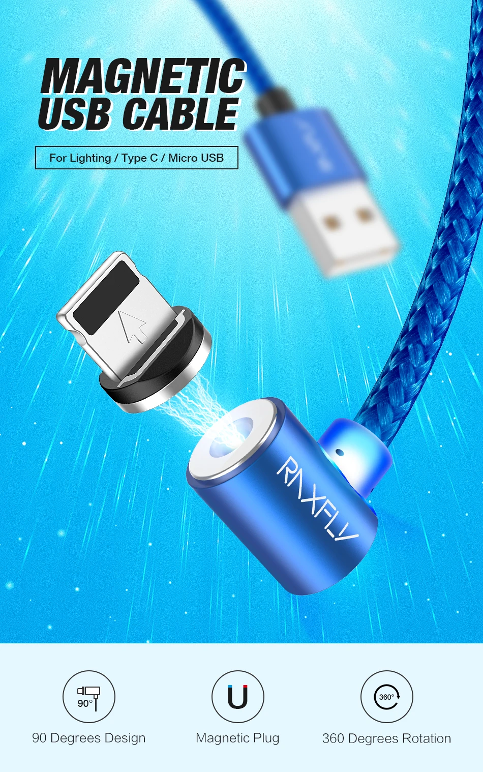 RAXFLY L-Тип Магнитная Зарядка USB кабель для samsung Xiaomi Redmi 4X Lightning/USB магнит провод зарядки Micro тип usb C магнитная зарядка для Nokia 7 8 Plus