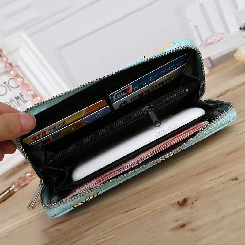 Новинка 2017 года Модные женские высокие кошелек нежный милый медведь мультфильм