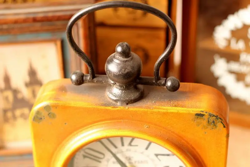 Европейский творческий часы настольные кованого железа Tan scritorio Винтаж домашнего