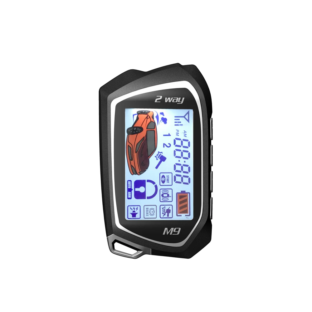 BANVIE Two 2 Way LCD пульт дистанционного запуска двигателя, Автомобильная сигнализация, система безопасности с ключом, центральный замок двери, анти вор, starline