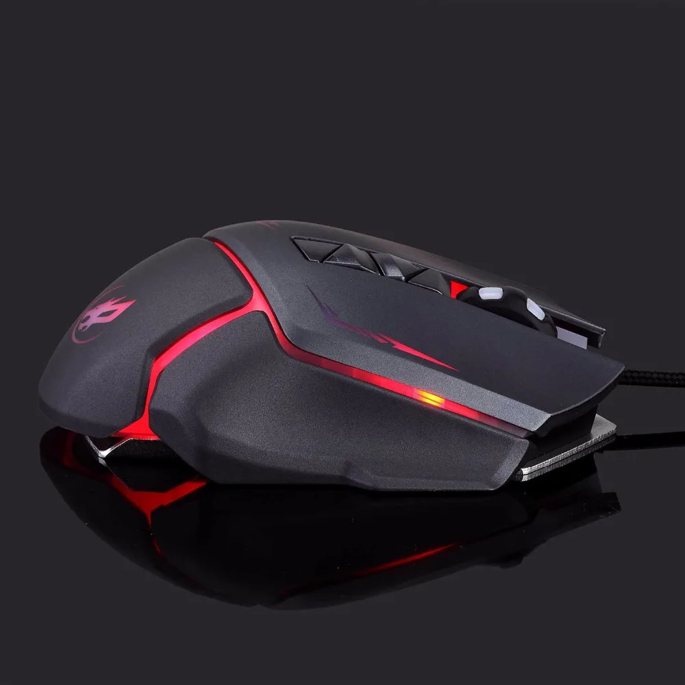 Профессиональная Проводная игровая мышь 3200 точек/дюйм USB оптическая геймер мыши 6