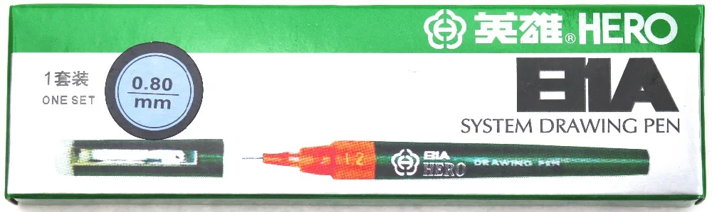 

5PCS/lot 0.8mm HERO Rechargeable ink needle pens drawing pen Technical pen
