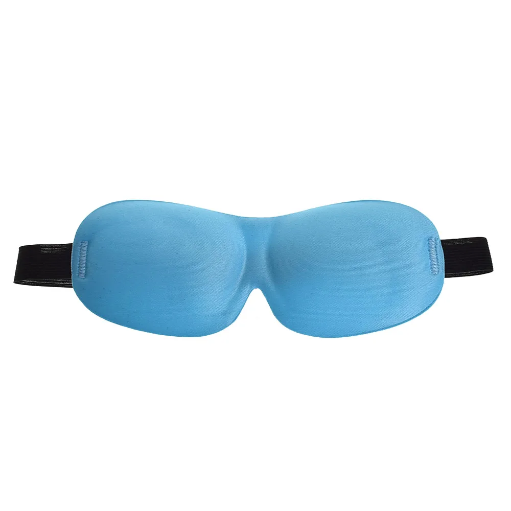 blue 1 ПК Маска на глаза для сна маска для сна удобная глазами тени для век наручники для здравоохранения путешествия отдыха и спокойного сна помощи Дорожный Чехол аксессуары - Цвет: blue