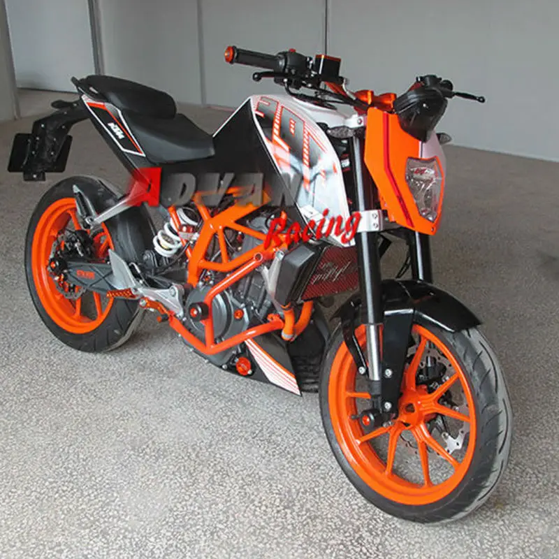 Emark оранжевый фар маска света монтаж кронштейна для KTM 125 200 390 Duke|for ktm|headlight maskktm bracket