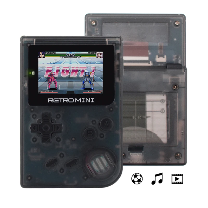 Retro Game Console 32 Bit Portable Mini Handheld Players Built-in 40 For GBA Classic Games Best Gift Kids Black | Электроника