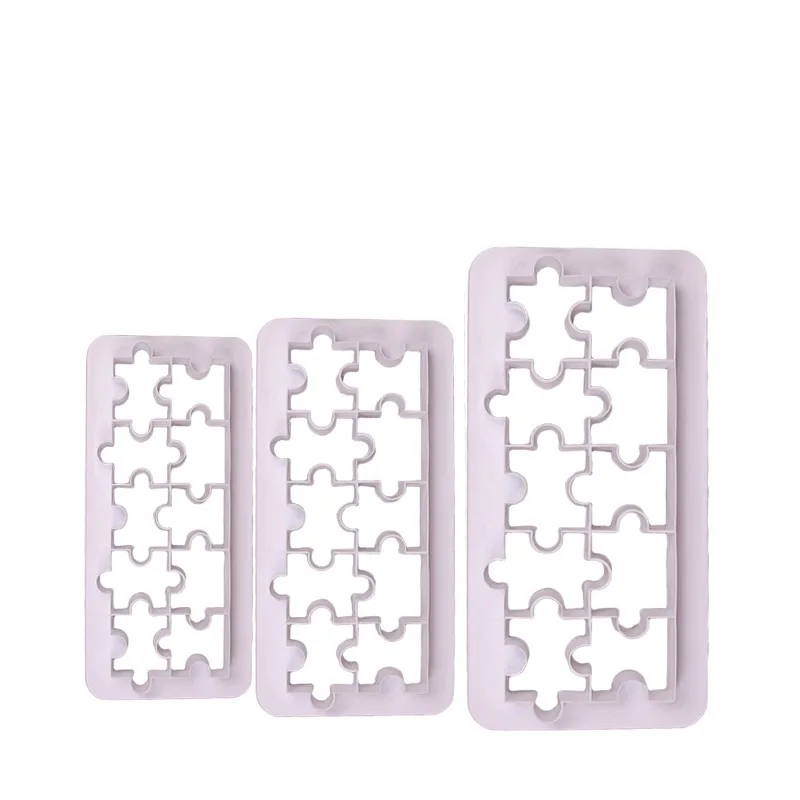 Design 6 3 шт./компл. в форме квадрата геометрической формы фрезы Fondant(сахарная) трафареты для нарезки печенья в виде геометрических фигур торт Fondant Mold Шесть дизайн украшения торта инструменты для выпечки - Цвет: Design 6