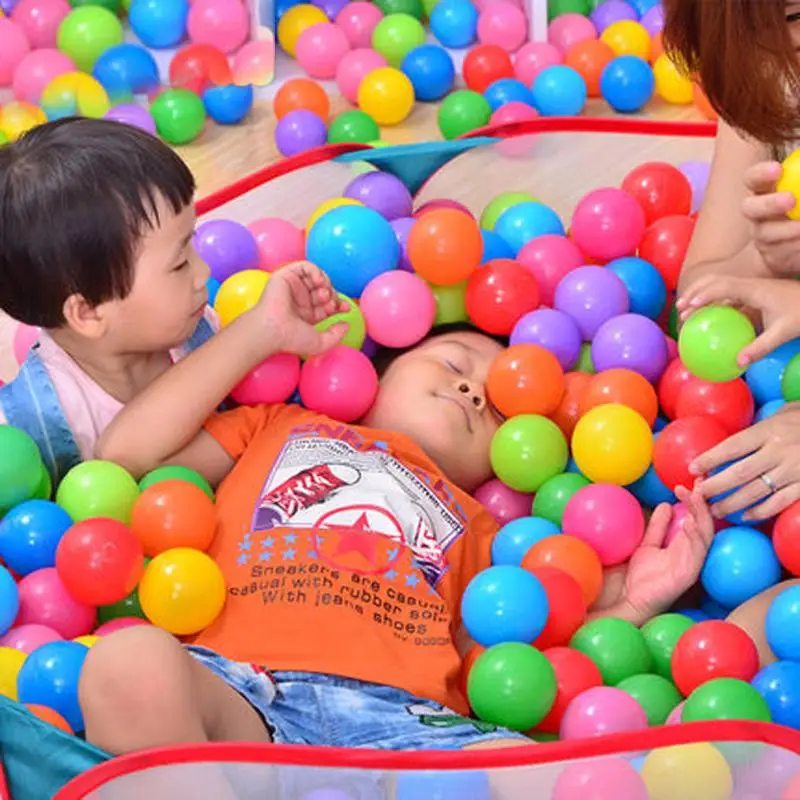 25pcs/50pcs/100pcs/Lot Colorful Ocean Ball Soft Plastic Kids Tent House Play Balls Kid Outdoor Swimming Water Pool Pit Toys | Игрушки и
