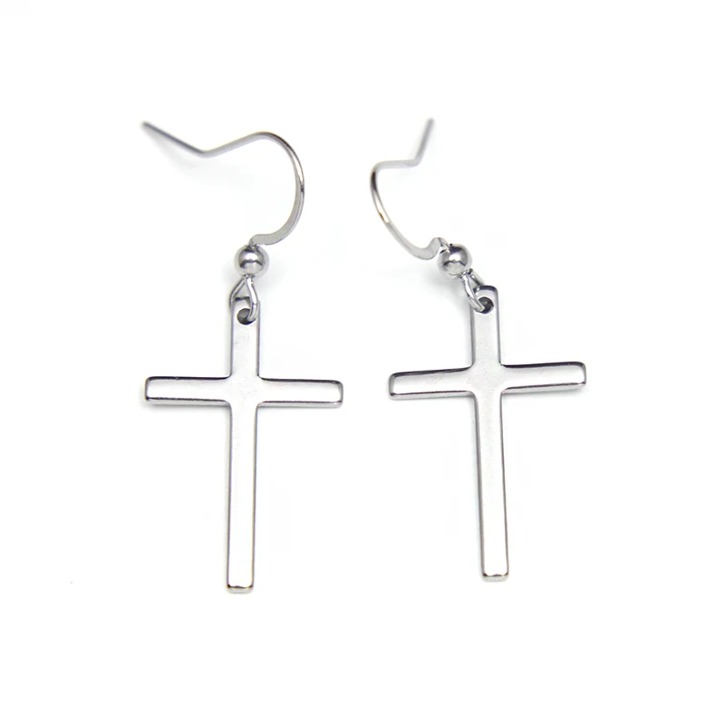 Женские серьги подвески из нержавеющей стали минималистичные металлические с