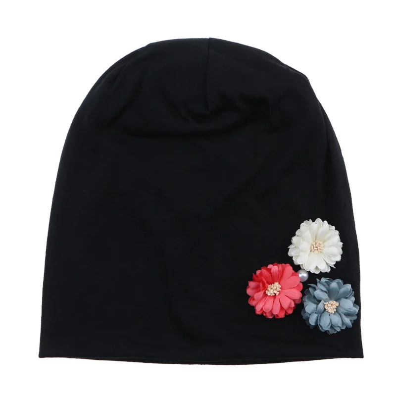 Sunlikeyou модная мешковатая шапка женская одноцветная крышки с пружинами цветок