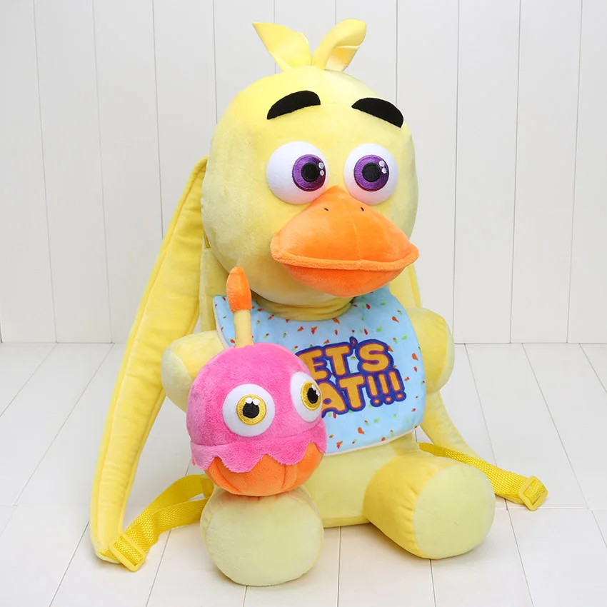 chica bag 47cm Рюкзак 18,5 ''47 см пять ночей у Фредди плюшевая игрушка из фнаф Фредди фазмедведь Бонни мангл Фокси Чика плюшевый рюкзак Детская сумка - Цвет: chica bag 47cm