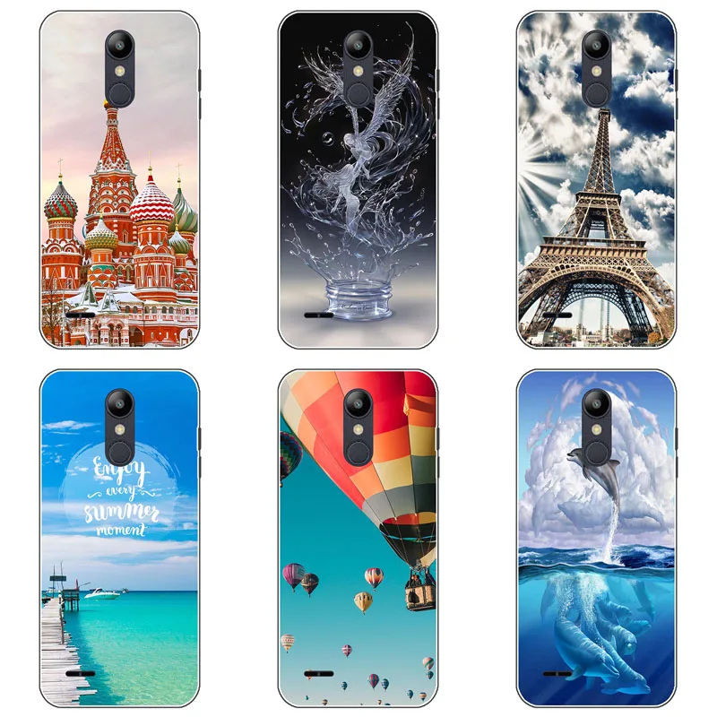 Модный чехол для LG K 9 K9 мягкий силиконовый с рисунком роз и цветов защитная