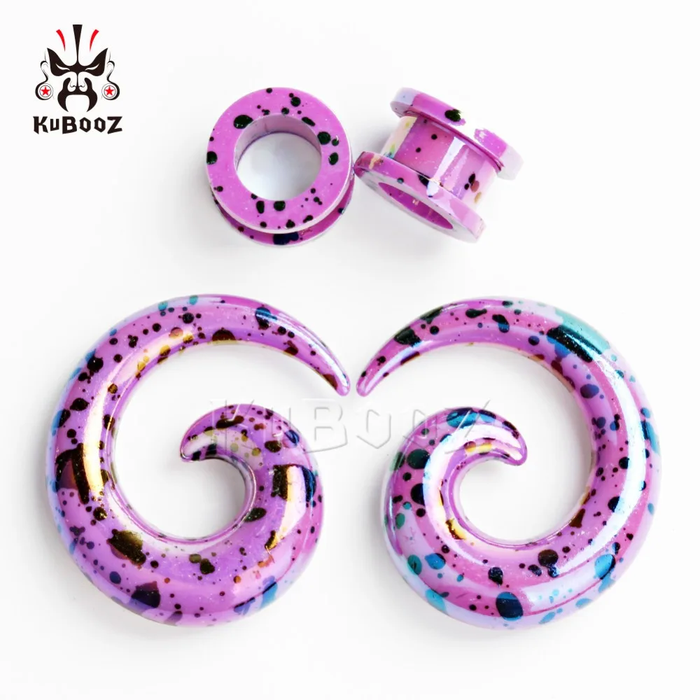 2018 acrylic ear plugs spircel tunnels body jewelry expander earrings matched gauges stretchers pair selling. | Украшения и