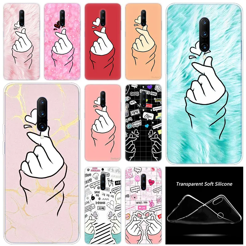 Love on the finger kpop Сердце модный прозрачный силиконовый мягкий чехол для телефона из