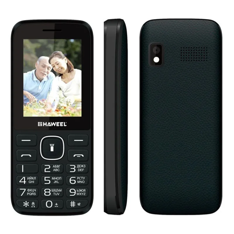 Haweel X1 Сотовый Телефон Русская Версия 2.4 дюймов Dual SIM супер Большой Спикер