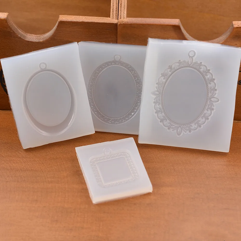 Силиконовая форма основа для ювелирных изделий подвеска из искусственной смолы