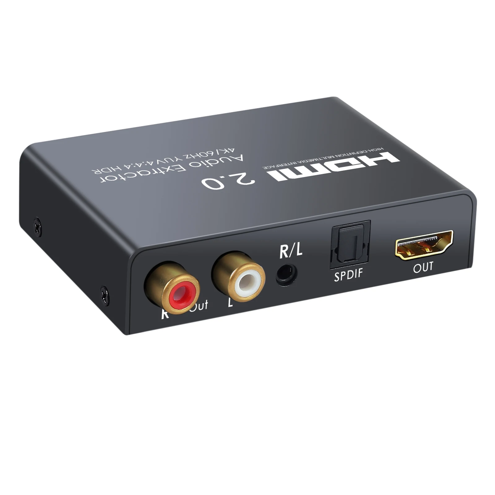 Proster HDMI в оптический TOSLINK SPDIF RCA L/R 3,5 мм наушники HDMI 2,0 аудио экстрактор поддержка 4K 60Hz YUV 4:4:4 и HDR адаптер