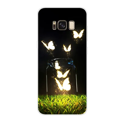 Soft Silicone TPU For Samsung Galaxy S8+ G9550 S8 plus Case Cover cartoon Painted Phone Back Protective Case S8plus G9550 shell - Цвет: A3