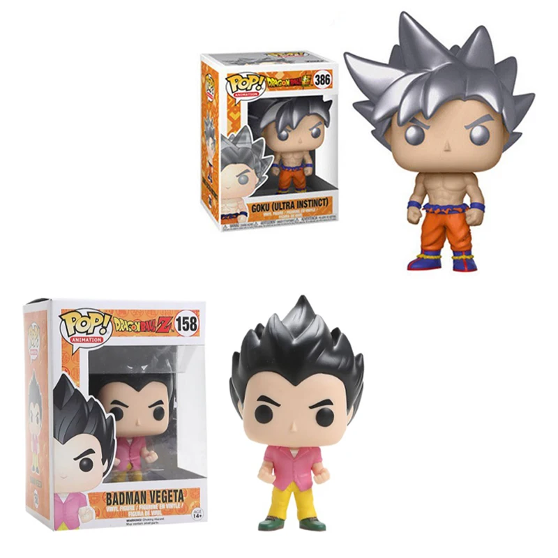 Экшн фигурка FUNKO POP Dragon Ball BADMAN VEGETA & GOKU виниловая экшн Коллекционная модель игрушки