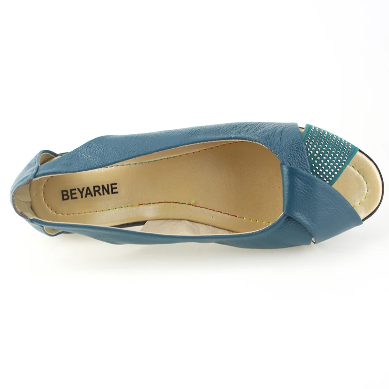 Женские туфли из натуральной кожи с открытым носком Размеры 35 43|leather shoes|sapato