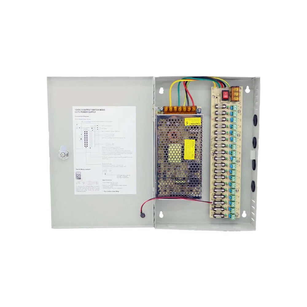 DC12V10A18CH LED CCTV переключатель питания supply120W безопасности/адаптер 110В/220В |