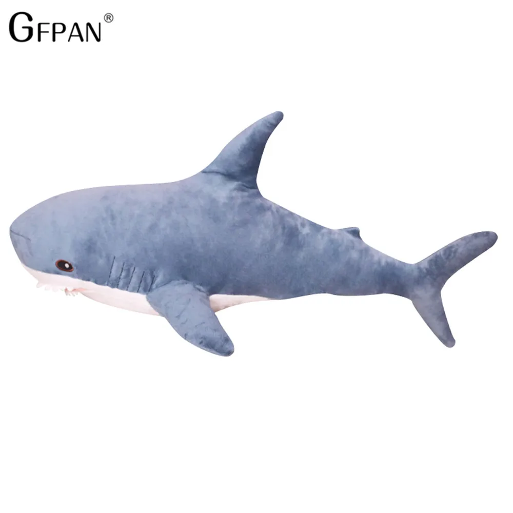 

NEW 2020 140cm Big Size Funny Soft Whale Bite Shark Plush Toy Pillow Appease Cushion Gift For Children Brinquedos