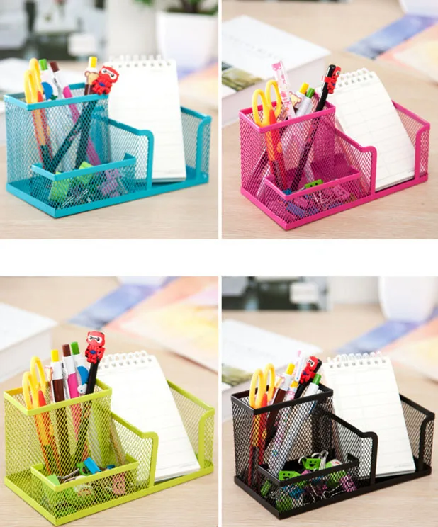 

Multifunction Office Desk School Supplies Accessories Pen Pencil Organizer DIY Document Scissors Ruler Stationery Storage Box