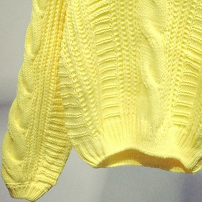 Женский короткий свитер винтажный вязаный повседневный Короткий трикотажный