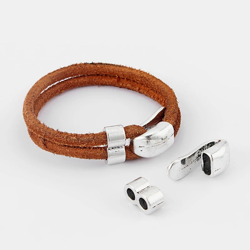 Застежка крючок изогнутая для двух подставок 5 мм шт.|jewelry making accessories|silver claspmaking