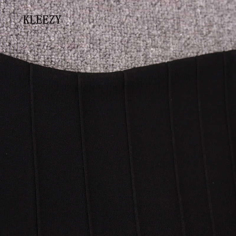 Kleezy с открытыми плечами Slash шеи бинты Женщины Топ Леди жилет Camiseta 4 вида цветов