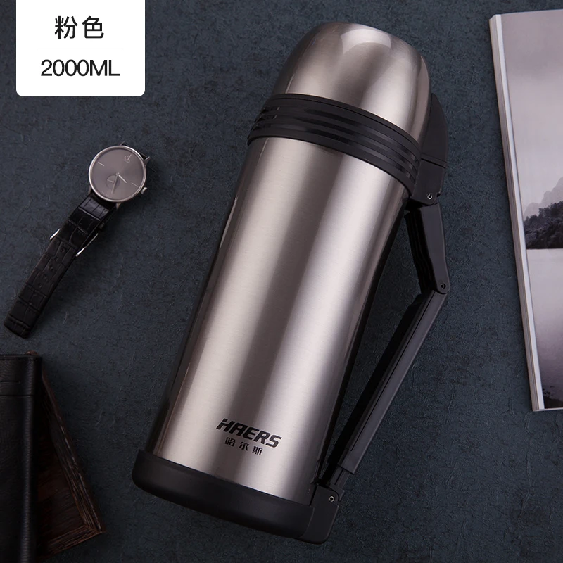 Путешествия термос чайник открытый большой емкости вакуумная колба 304