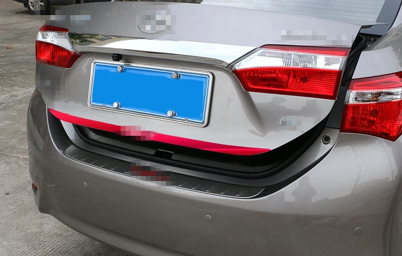 Для toyota corolla 2014 2018 задняя защитная накладка для багажника из нержавеющей стали на