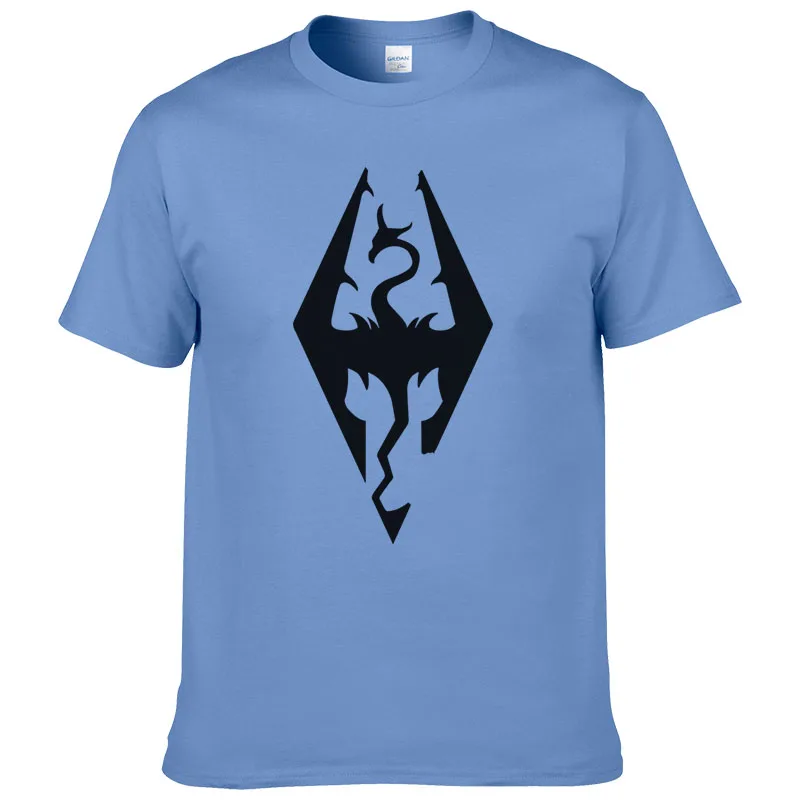 Мужская футболка с коротким рукавом логотипом SKYRIM европейский размер XS ~ XXXL #153|t