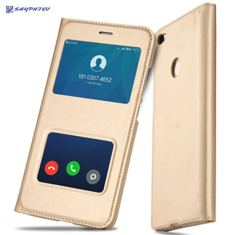 Флип чехол для Xiaomi Redmi Note 5A защитный Red Rice Pro чехлы 5 дюйма из ПУ кожи Smart Windows|case for